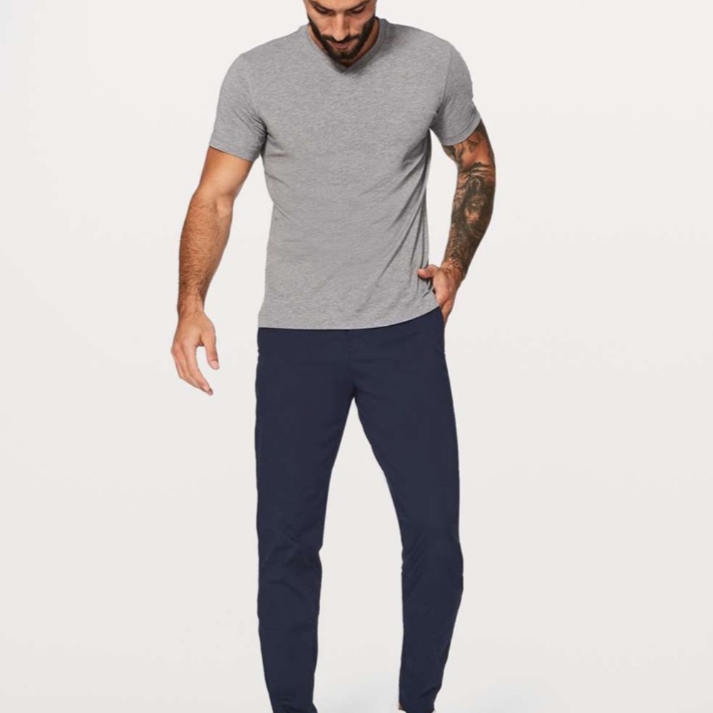 Lululemon Commission Pant Classic Swift Cotton Classic Navy - Picture 1 of 9